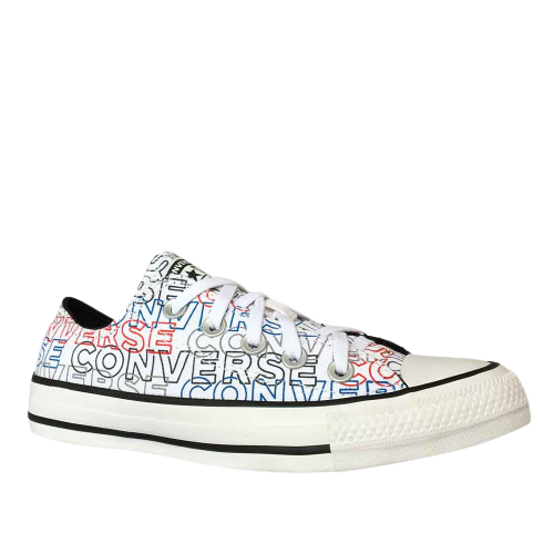 Tênis Converse All Star Chuck Taylor - Preto/Branco/Vermelho